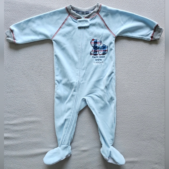 Carter's | Fleece Footed Onesie Pajama - Picture 1 of 6